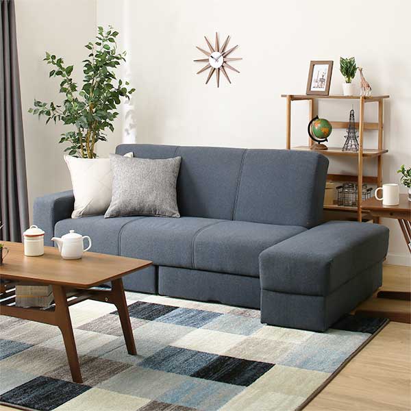 ニトリ 布張りソファベッド(タキノウ3 GY) - 通販 | 家具とインテリア