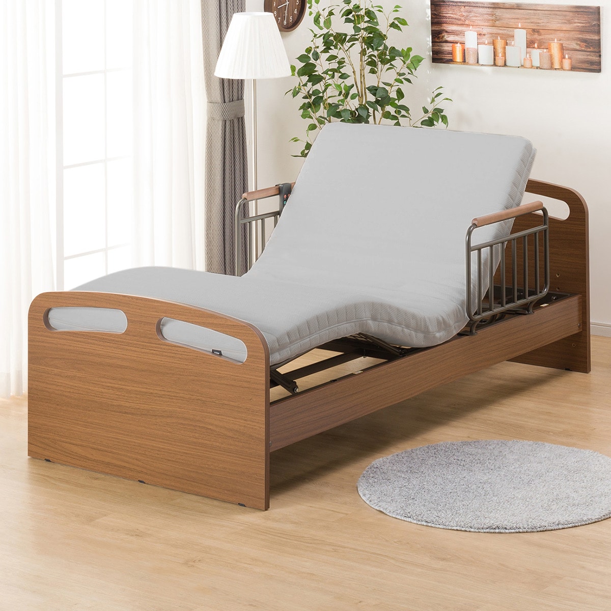 ATEX リクライニングベッド 介護ベッド ニトリ - 簡易ベッド 