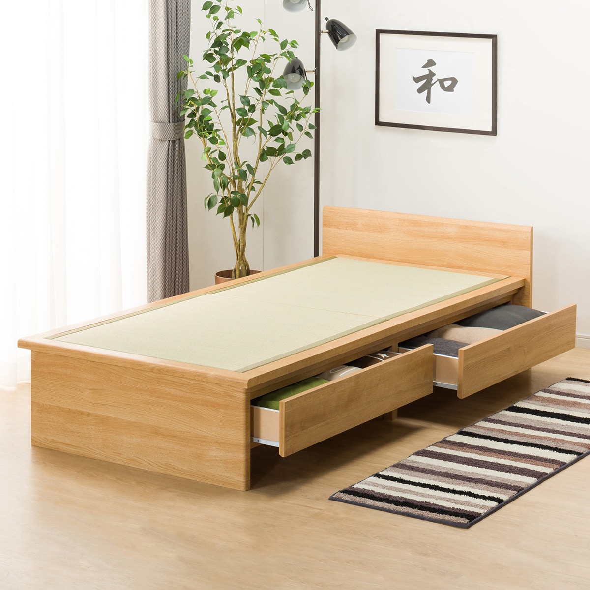 シングル畳ベッド(シデンDH F38 LBR)通販 | ニトリネット【公式】 家具 