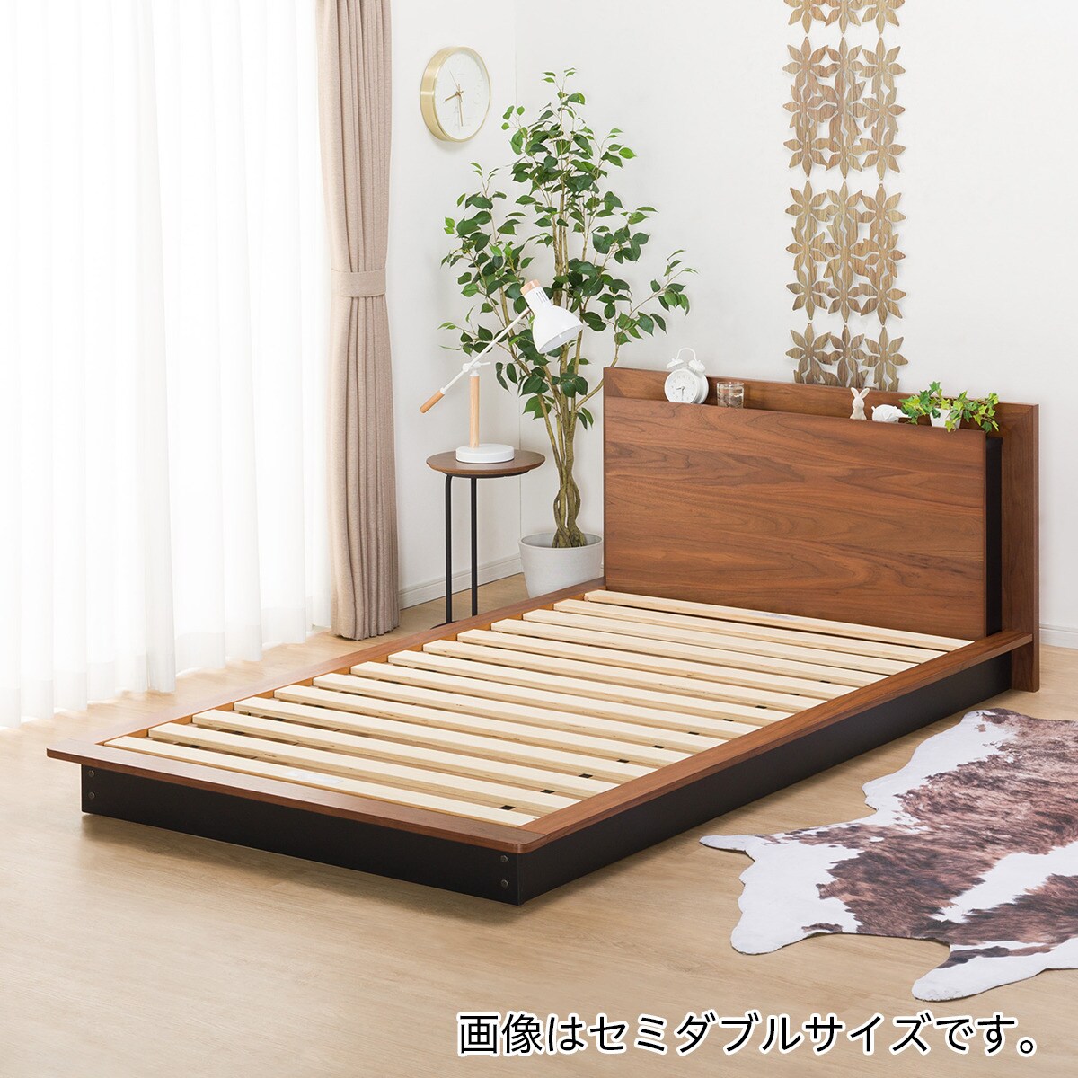 ニトリ ベッドフレーム ダブルサイズ すのこ 家具 寝具 寝室 P022総合リサイクルPLAZA