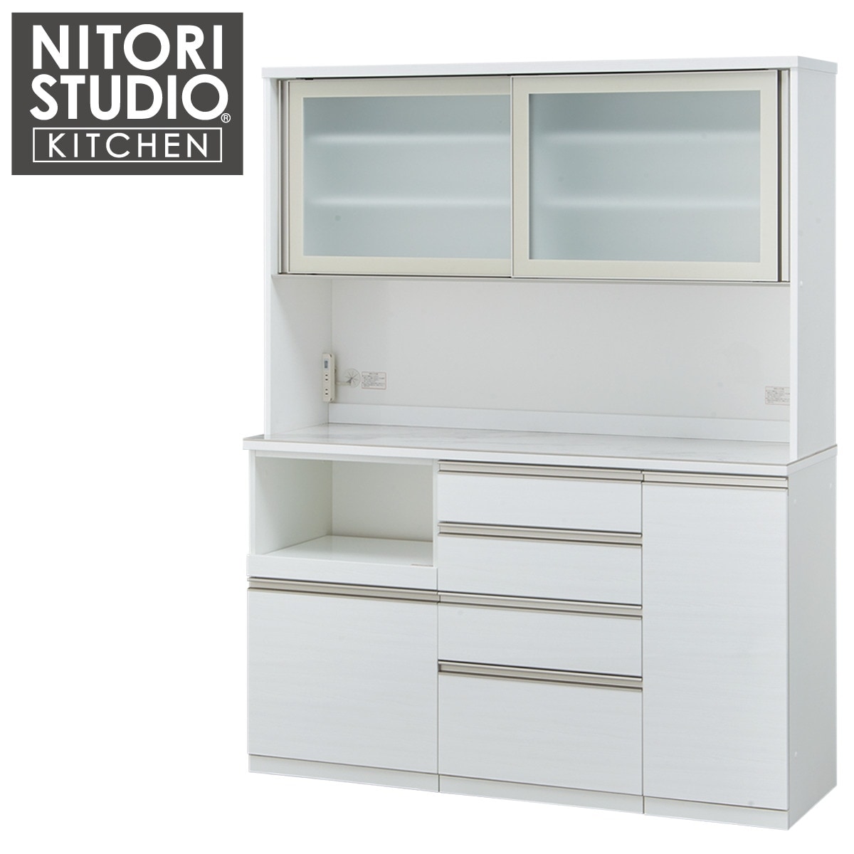 ニトリ 食器棚 リガーレ 160 ホワイト 組み合わせ自由 - キッチン収納