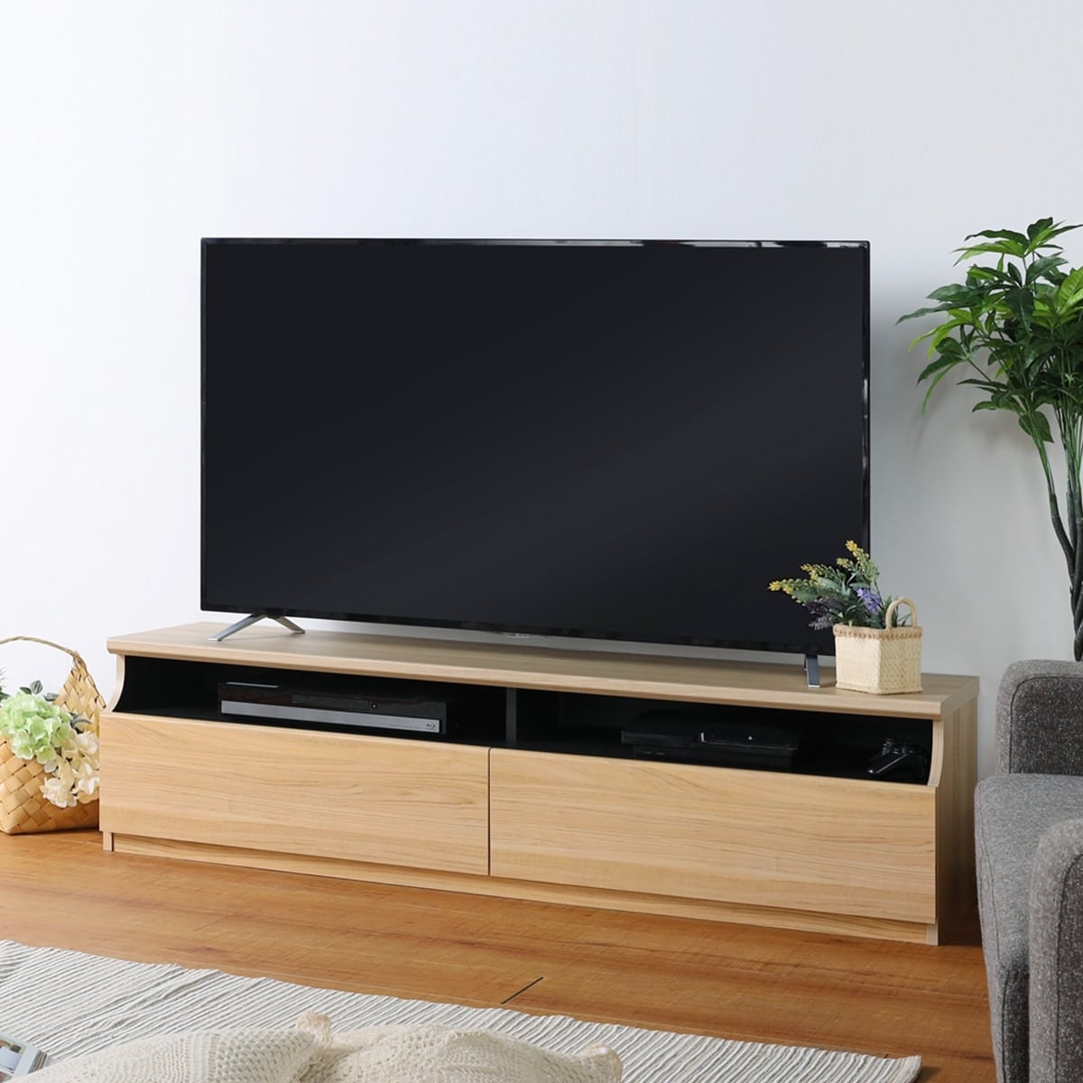 シンプルなローテレビボード（幅148cm TL3 NA）通販 | ニトリネット 