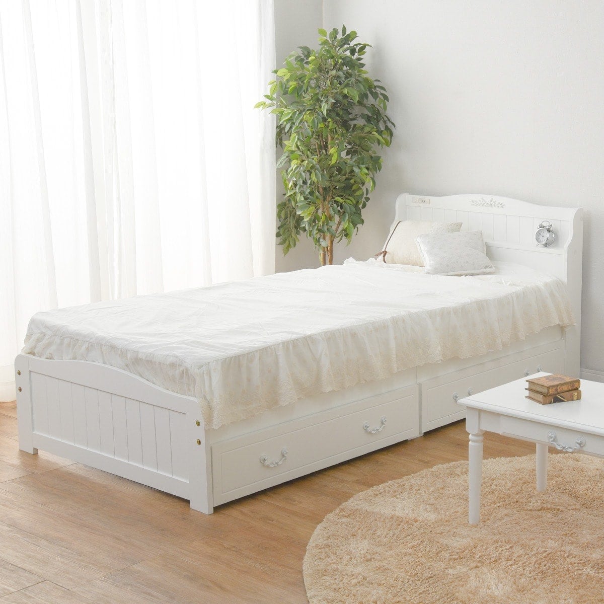 収納付きベッド ホワイト | ニトリネット【公式】 家具・インテリア通販