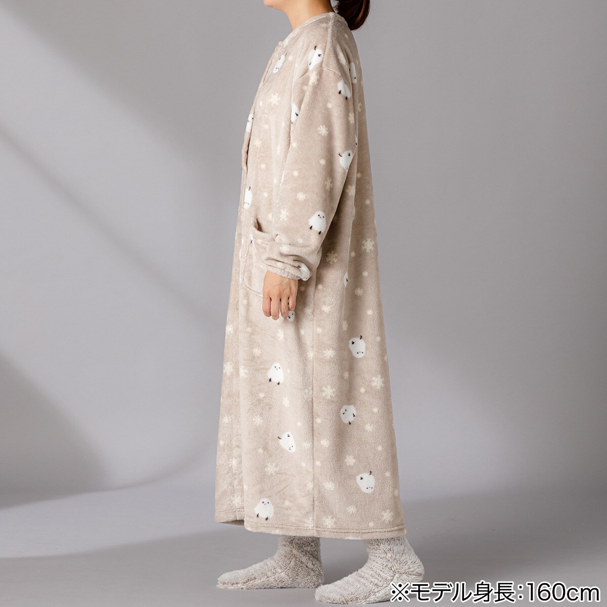 【デコホーム商品】着る毛布(Nウォーム シマエナガMO KM02 120)