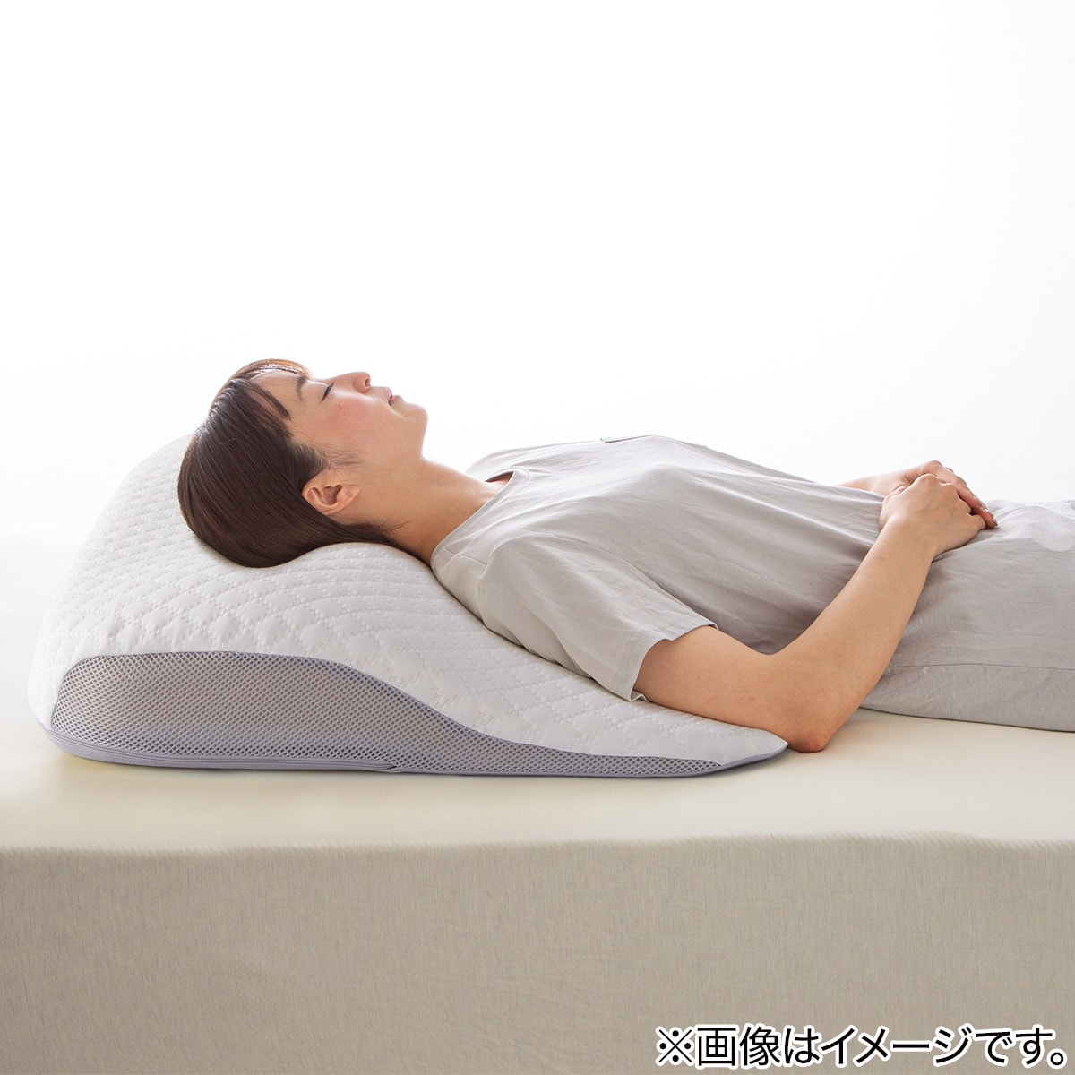 まくら 低反発 枕 首肩ラク ブルー 洗える - 枕