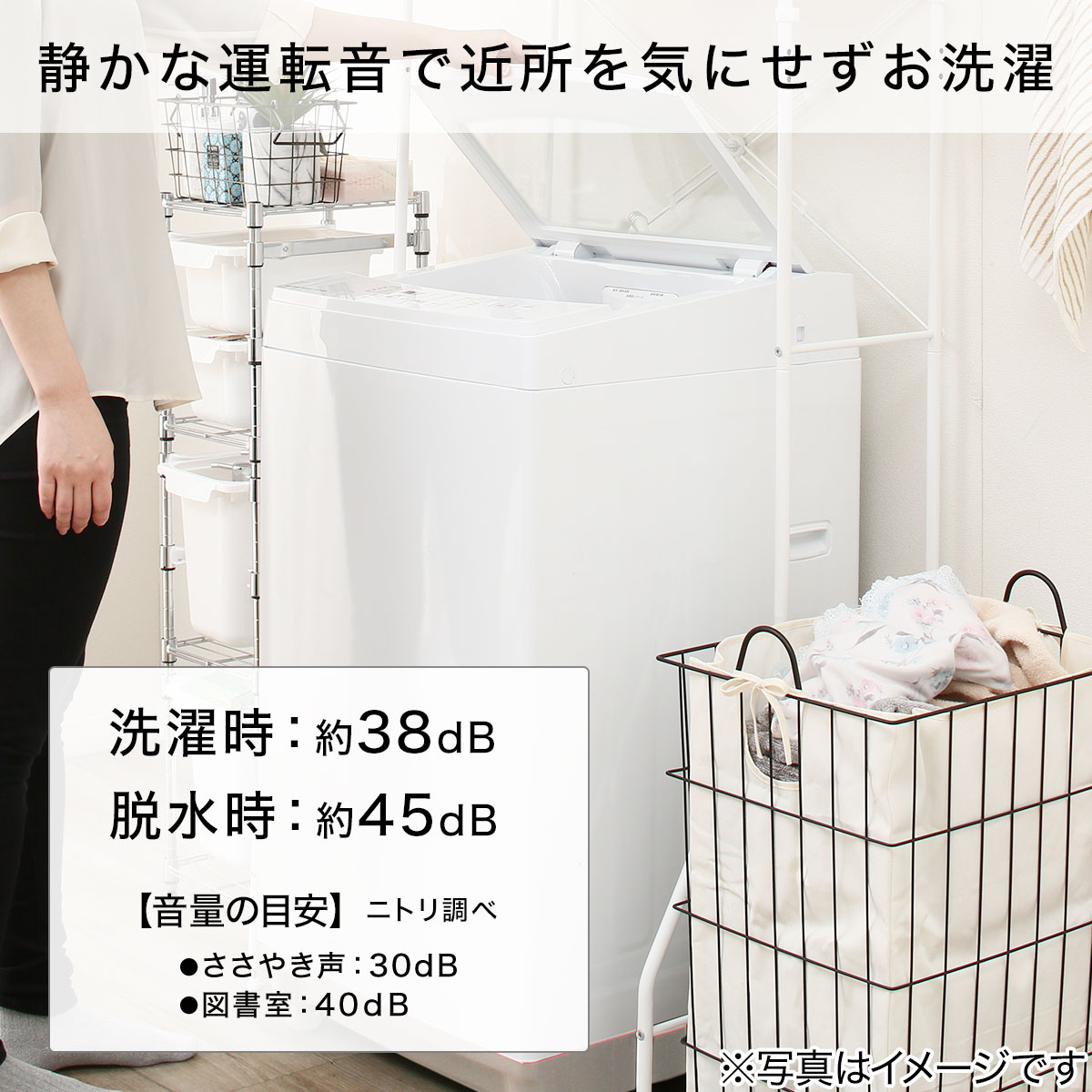 ☆美品☆使用1ヶ月！ニトリ 全自動洗濯機 NTR60 6.0kg 2020年製 - 生活家電